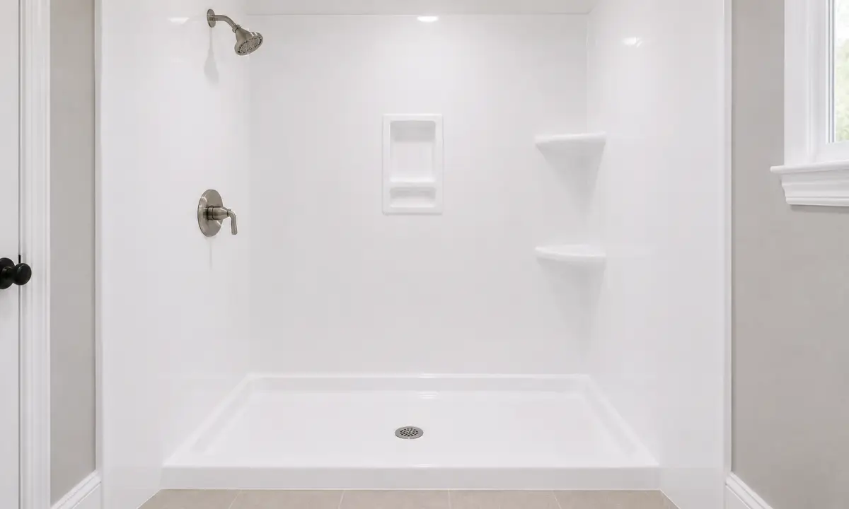 Shower refinishing service by BathMasters on the Gulf Coast